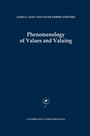 Cover: Phenomenology of Values and Valuing - Springer