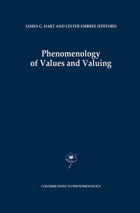 Enlarge image Cover: Phenomenology of Values and Valuing - Springer