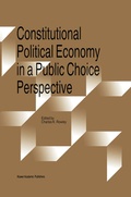 Cover: Constitutional Political Economy in a Public Choice Perspective - Kluwer Academic Publishers