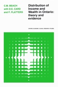 Cover: Distribution of Income and Wealth in Ontario - University of Toronto Press