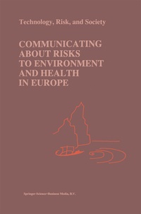 Enlarge image Cover: Communicating about Risks to Environment and Health in Europe - Springer