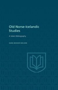 Abbildung von: Old Norse-Icelandic Studies - University of Toronto Press