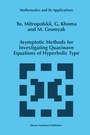 Cover: Asymptotic Methods for Investigating Quasiwave Equations of Hyperbolic Type - Springer
