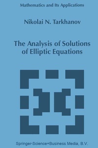 Enlarge image Cover: The Analysis of Solutions of Elliptic Equations - Springer