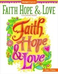 Cover: Faith, Hope & Love Coloring Book - Design Originals