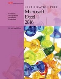 Abbildung von: Certification Prep Microsoft Excel 2016 - Goodheart-Wilcox Publisher
