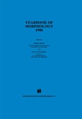 Cover: Yearbook of Morphology 1996 - Springer