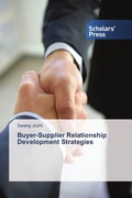 Cover: Buyer-Supplier Relationship Development Strategies - Scholars' Press