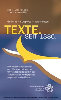 Abbildung von: Texte. Seit 1386. - Universitätsverlag Winter