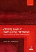 Abbildung von: Defining Issues in International Arbitration - OUP eBook