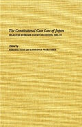 Cover: The Constitutional Case Law of Japan - University of Washington Press