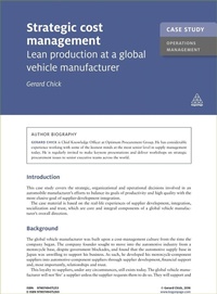 Enlarge image Cover: Case Study: Strategic Cost Management - Kogan Page Ltd