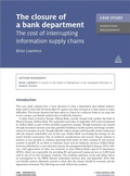 Cover: Case Study: The Closure of a Bank Department - Kogan Page Ltd