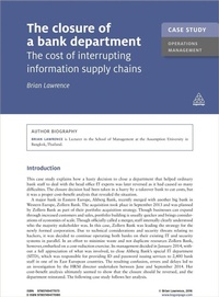 Enlarge image Cover: Case Study: The Closure of a Bank Department - Kogan Page Ltd