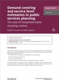 Cover: Case Study: Demand Covering and Service Level Estimation in Public Services Planning - Kogan Page Ltd