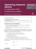 Cover: Case Study: Optimizing Shipment Options - Kogan Page Ltd
