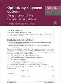 Enlarge image Cover: Case Study: Optimizing Shipment Options - Kogan Page Ltd