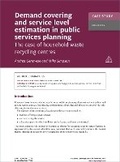 Cover: Case Study: Demand Covering and Service Level Estimation in Public Services Planning - Kogan Page Ltd