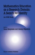 Cover: Mathematics Education as a Research Domain: A Search for Identity - Kluwer Academic Publishers