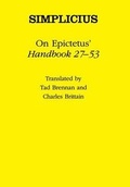 Cover: On Epictetus' "Handbook 27-53" - Cornell University Press