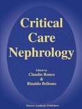 Cover: Critical Care Nephrology - Springer