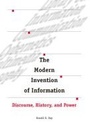 Cover: The Modern Invention of Information - Southern Illinois University Press