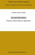 Cover: Semiorders - Springer