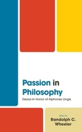 Cover: Passion in Philosophy - Lexington Books