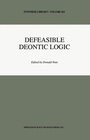 Cover: Defeasible Deontic Logic - Kluwer Academic Publishers