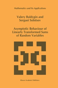 Abbildung von: Asymptotic Behaviour of Linearly Transformed Sums of Random Variables - Kluwer Academic Publishers