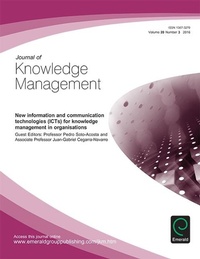 Abbildung von: New Information and Communication Technologies (ICTs) for Knowledge Management in Organisations - Emerald Group Publishing Limited