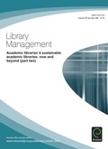 Cover: Academic Librarian 4 Sustainable Academic Libraries - Emerald Group Publishing Limited