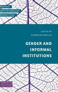 Cover: Gender and Informal Institutions - Rowman & Littlefield International