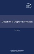 Abbildung von: Global Legal Insights - Litigation & Dispute Resolution - Global Legal Group Ltd