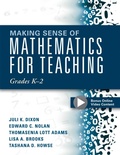Cover: Making Sense of Mathematics for Teaching Grades K-2 - Solution Tree Press