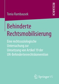 Abbildung von: Behinderte Rechtsmobilisierung - Springer VS