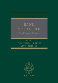 Abbildung von: Bank Resolution: The European Regime - OUP eBook