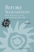 Cover: Before Shaughnessy - Southern Illinois University Press