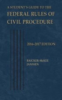 Enlarge image Cover: A Student's Guide to the Federal Rules of Civil Procedure 2016 - Foundation Press