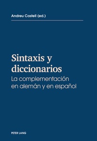 Abbildung von: Sintaxis y diccionarios - Peter Lang Verlag
