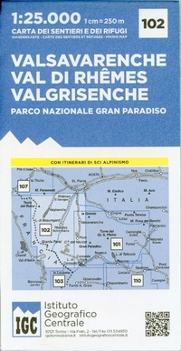 Abbildung von: IGC Italien 1 : 25 000 Wanderkarte 102 Valsavarenche - Istituto Geografico Centr