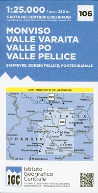 Abbildung von: IGC Italien 1 : 25 000 Wanderkarte 106 Monviso - Istituto Geografico Centr