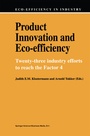Cover: Product Innovation and Eco-Efficiency - Springer