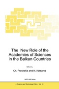 Cover: The New Role of the Academies of Sciences in the Balkan Countries - Springer