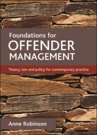Enlarge image Cover: Foundations for offender management - Policy Press