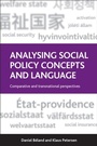 Cover: Analysing Social Policy Concepts and Language - Policy Press