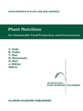 Cover: Plant Nutrition for Sustainable Food Production and Environment - Springer