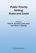 Cover: Public Priority Setting: Rules and Costs - Springer