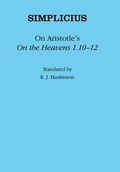 Cover: On Aristotle's "on the Heavens 1.10-12" - Cornell University Press