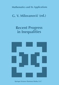 Cover: Recent Progress in Inequalities - Springer